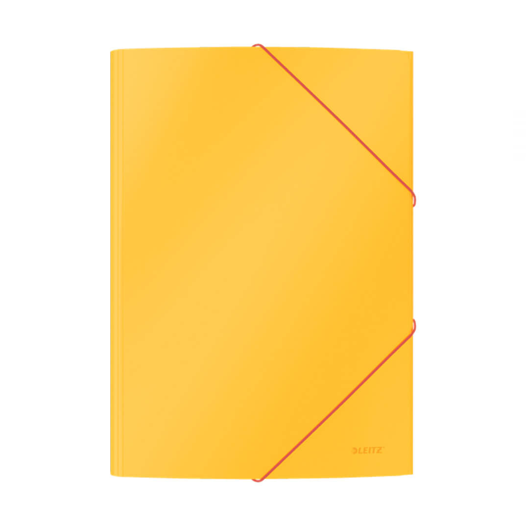 Carpeta de 3 solapes Leitz Cosy de cartó groc