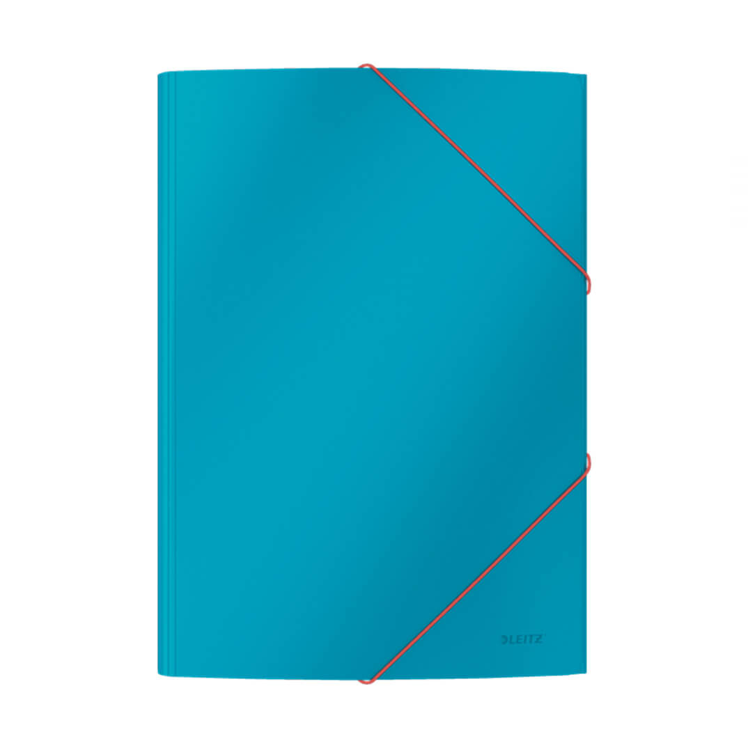 Carpeta de 3 solapes Leitz Cosy de cartó blau