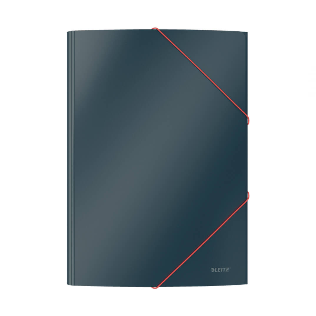 Carpeta de 3 solapes Leitz Cosy de cartó gris