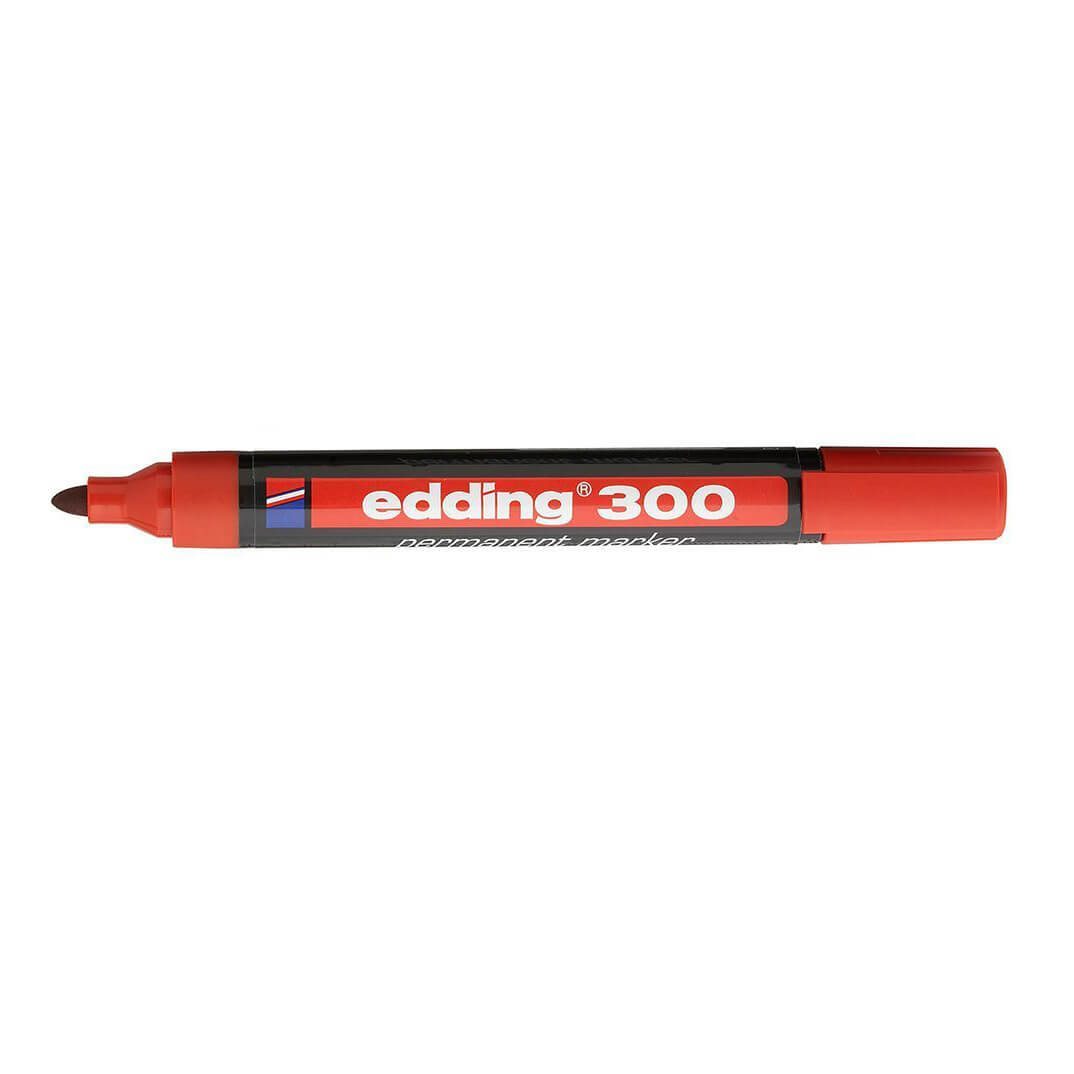 Rotulador edding 300 rojo