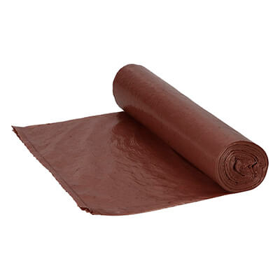 Rollo 10 bolsas basura 79 x 90 marrón