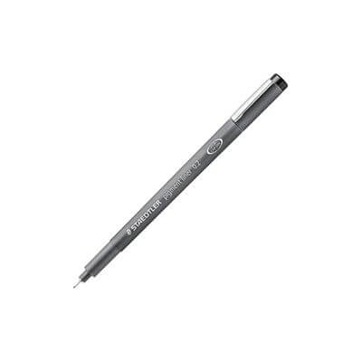 Pack 10 retoladors Staedtler 308 negre 0,2mm
