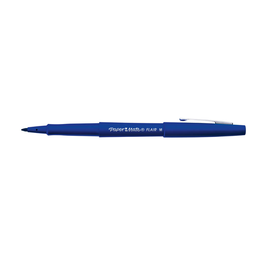 Rotulador Paper mate fibra pm azul