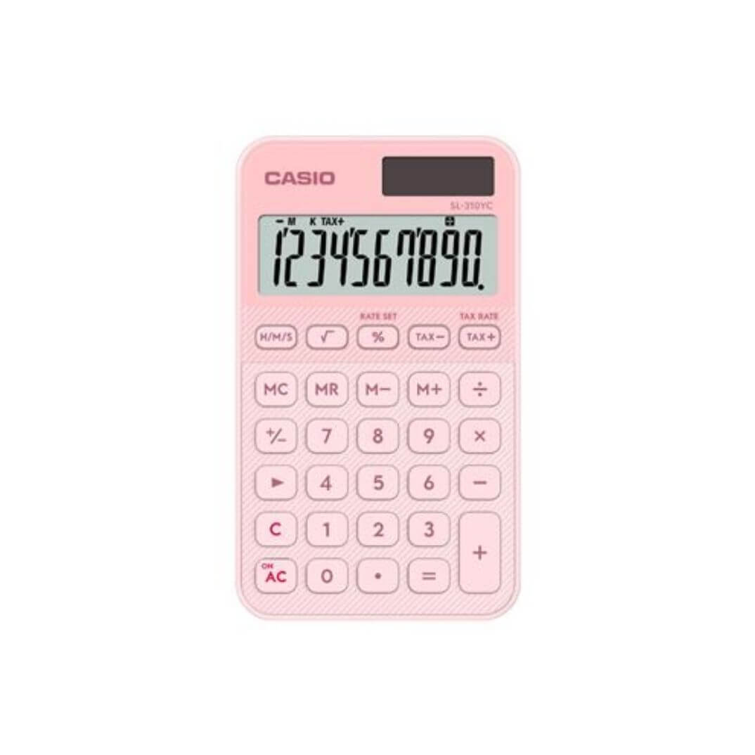 Calculadora de bolsillo Casio SL-310YC-LP rosa