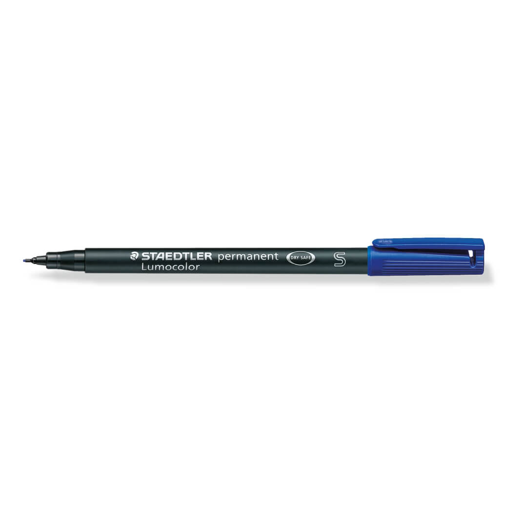 Rotulador Staedtler LUMOCOLOR® superfino azul