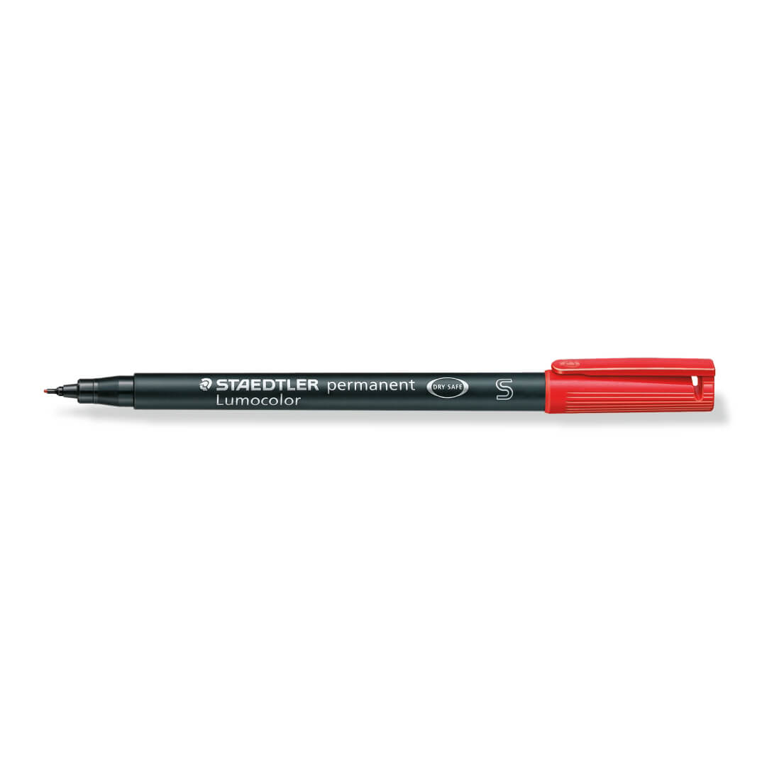 Rotulador Staedtler LUMOCOLOR® superfino rojo