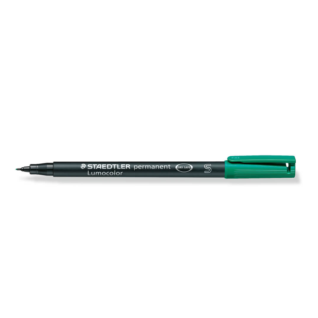 Rotulador Staedtler LUMOCOLOR® superfino verde