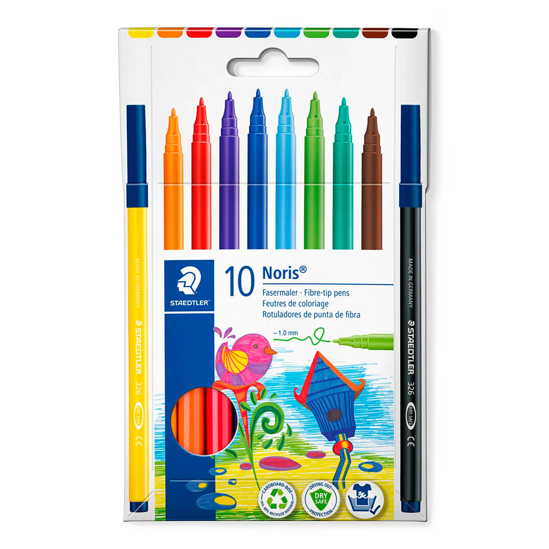 Estoig 10 retoladors Staedtler Noris 326 assortit