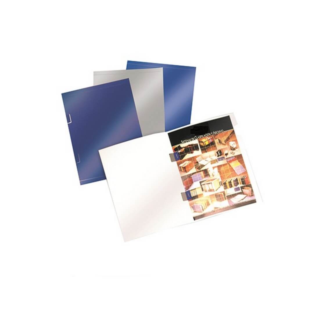 Subcarpeta brillo para grapar blanca (pack 25)