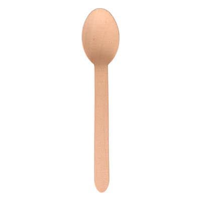 Paquete 100 cucharas madera 16cm