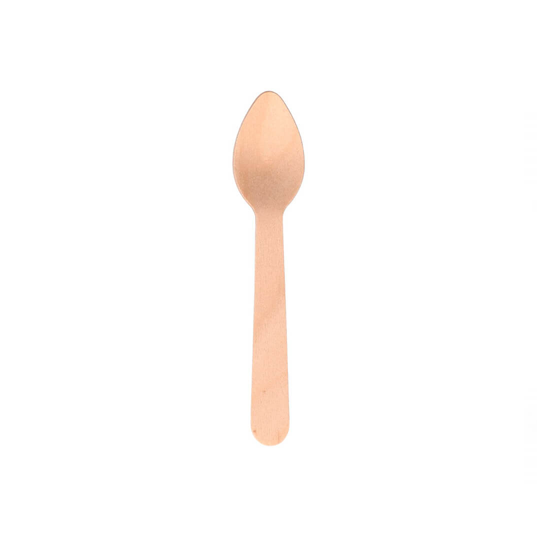 Paquet 100 culleretes fusta 11cm