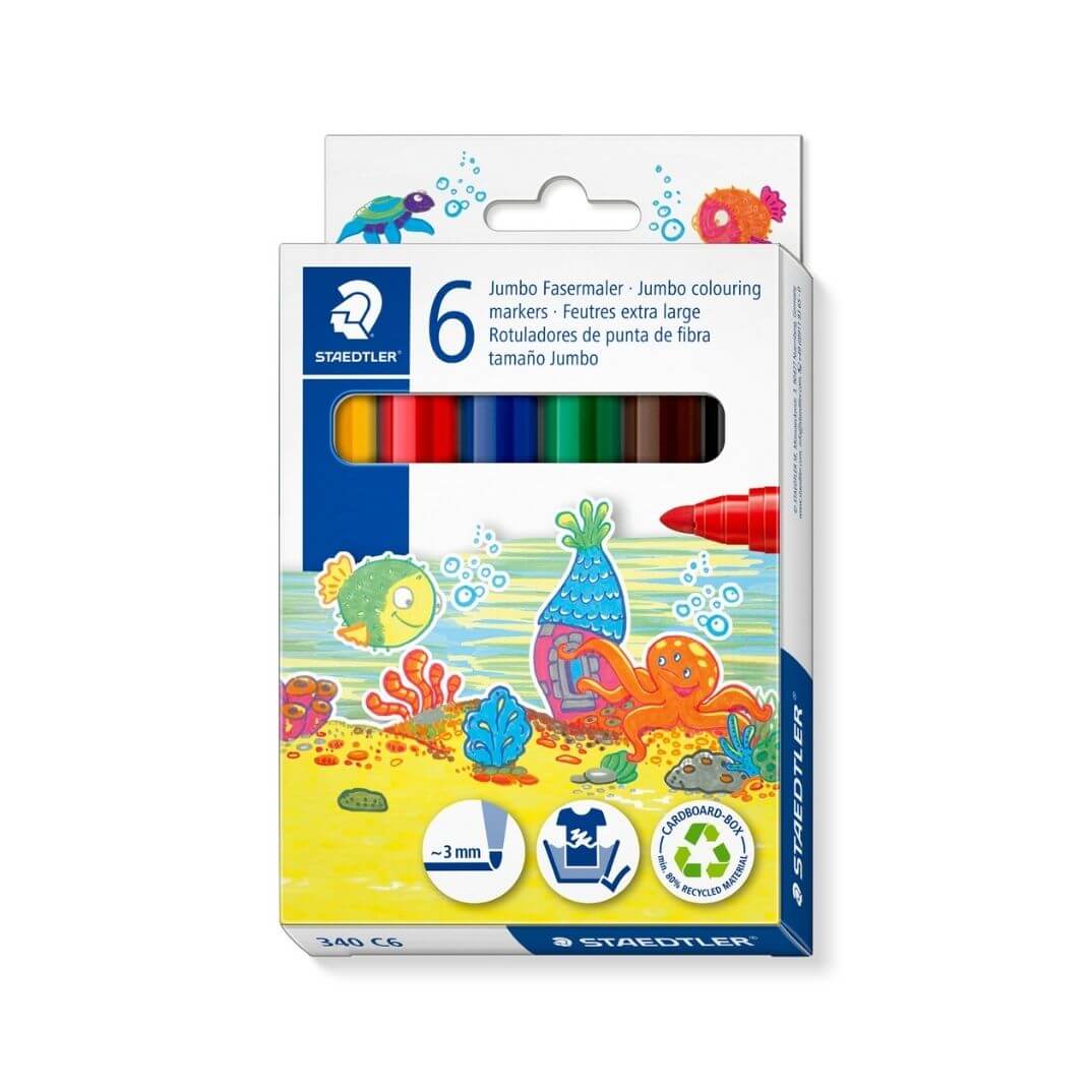 Estoig 6 retoladors staedler noris club