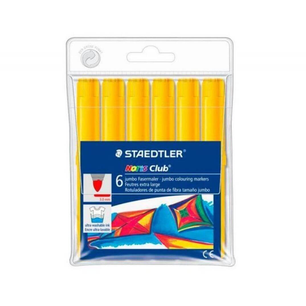 Caixa de 6 retoladors Staedtler Noris 340 Groc