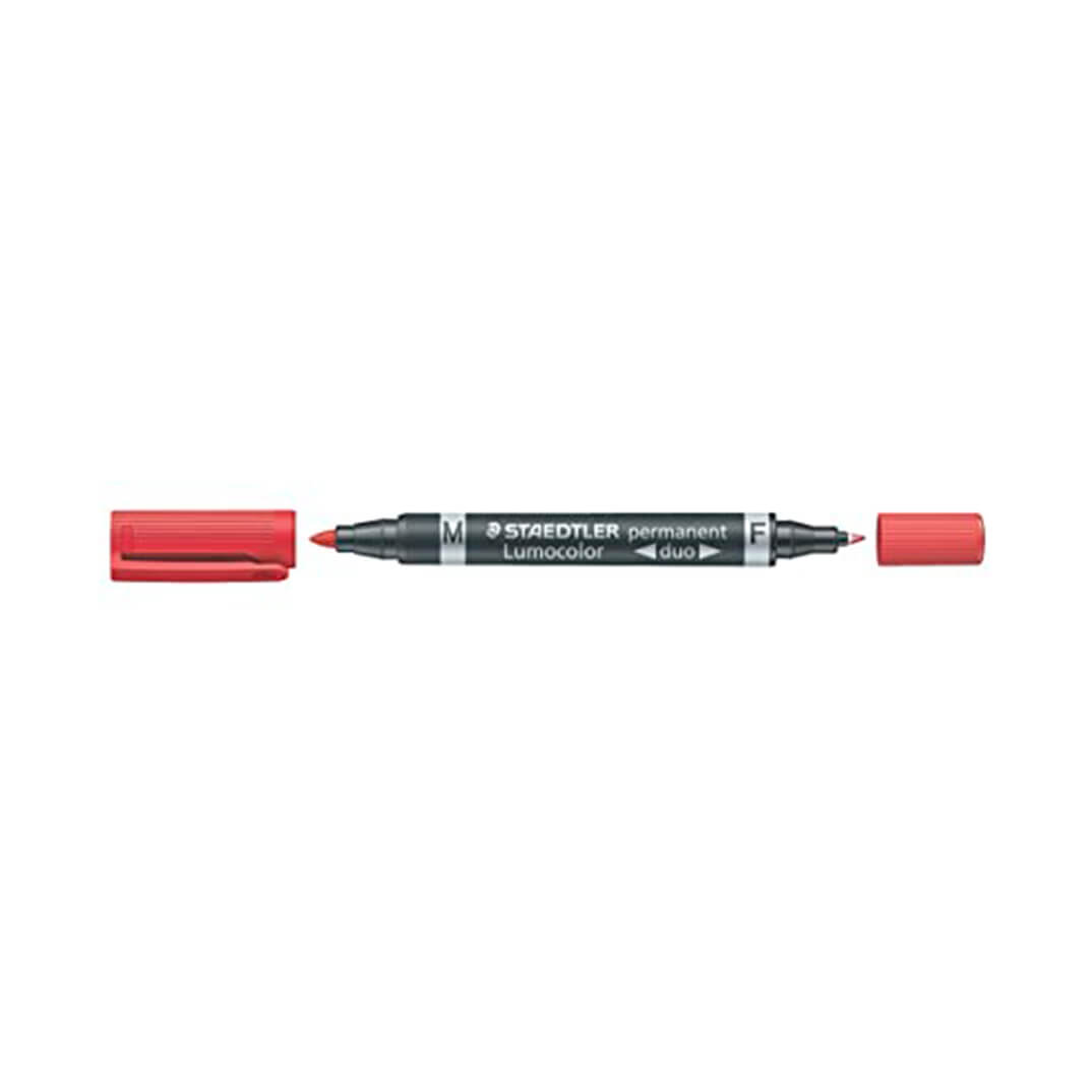 Rotulador Staedtler LUMOCOLOR® permanente duo rojo