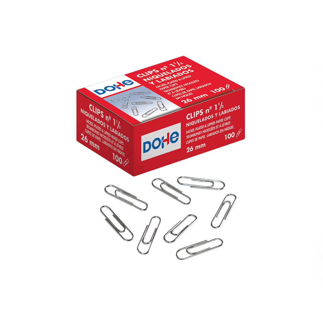 Clips labiados nº 1,5 (caja 100u)
