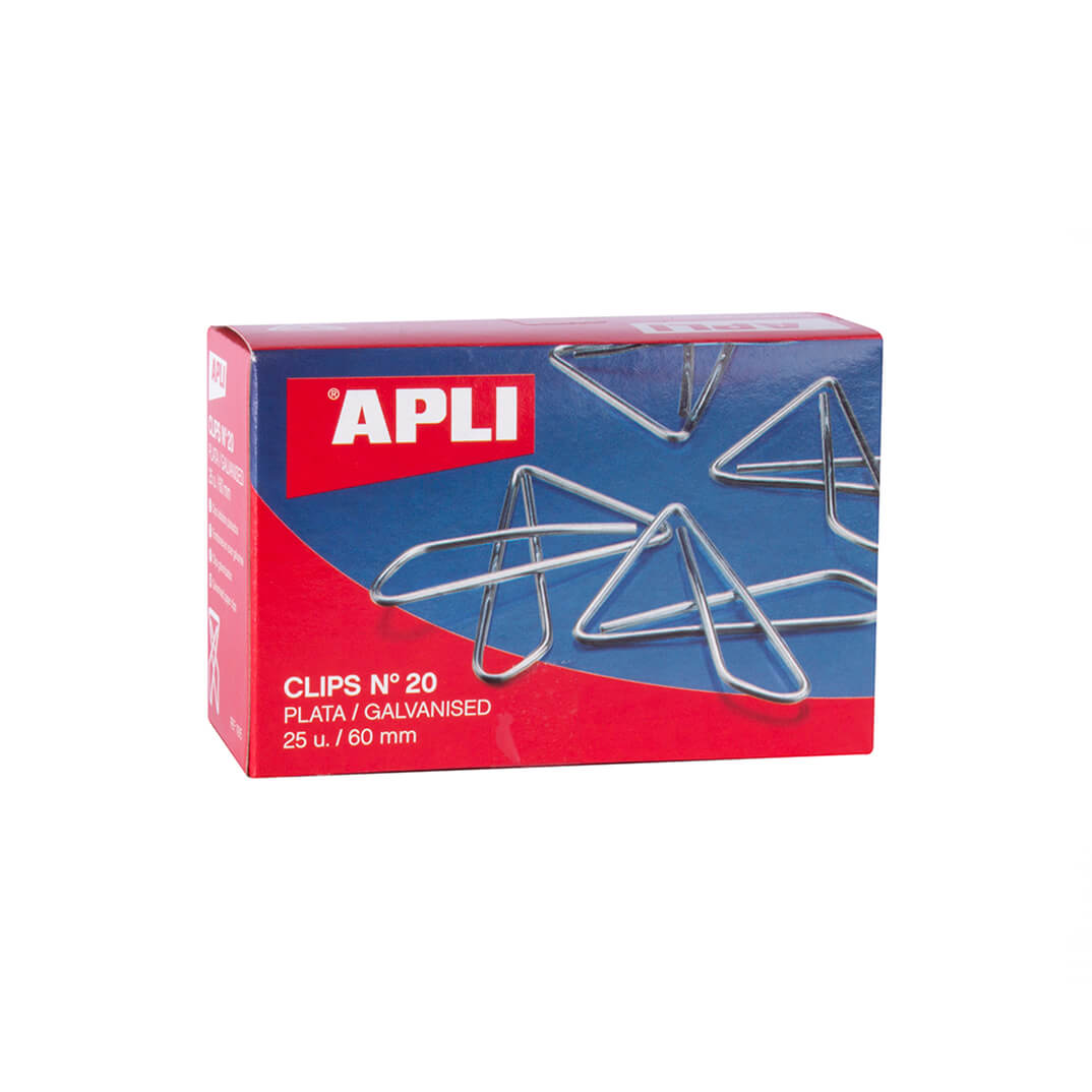 Clips papallona nº 20 (caixa 25)