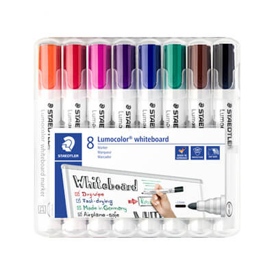 Estoig 8 retolador sStaedtler Lumocolor pissarra