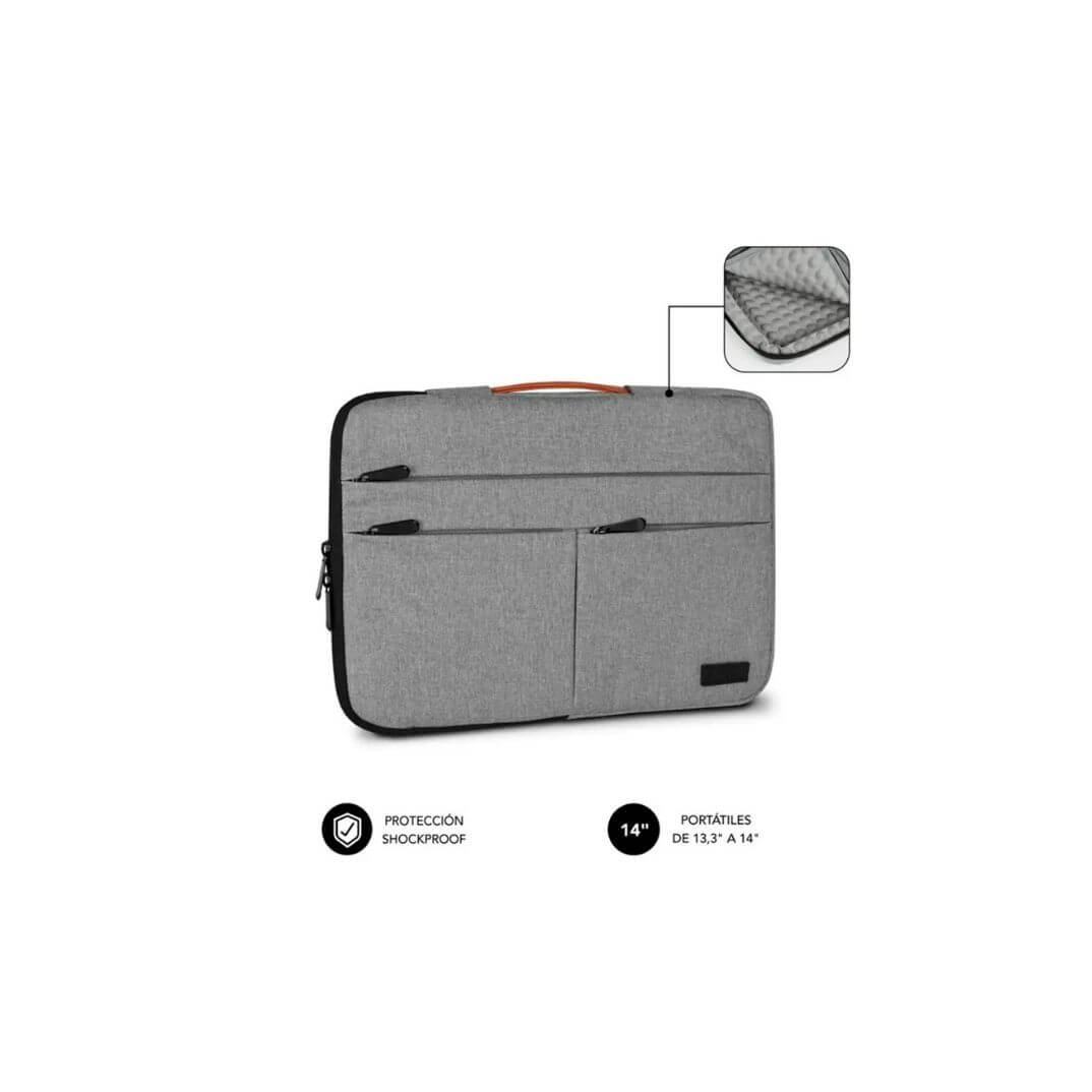 Funda Air Padding 360 Sleeve 14" gris claro