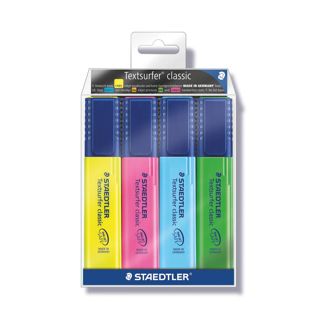 Estuche 4 rot. Staedtler Textsurfer® classic 364