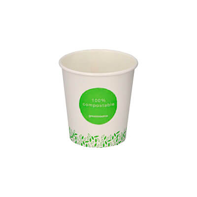 Paquete 50 vasos de papel compostable SP6 -190ml-