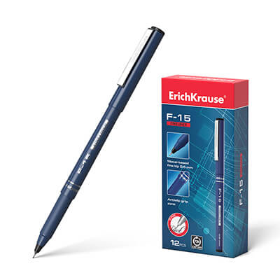 Bolígraf ErichKrause F-15 traç fí negre