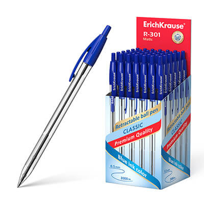 Bolígraf retràctil R-301 Classic 1.0 blau