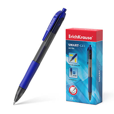 Bolígraf ErichKrause retràctil gel blau