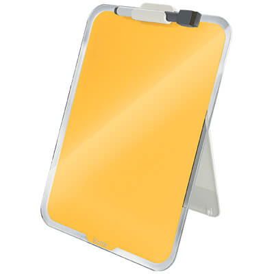 Atril escritorio de cristal Leitz Cosy amarillo