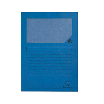 Pack 25 Dossier finestra A4 blau clar