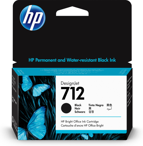 HP cartucho DesignJet nº 712 negro 38ml