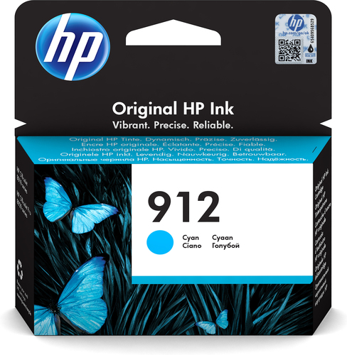Cartucho de tinta original HP 912 cian
