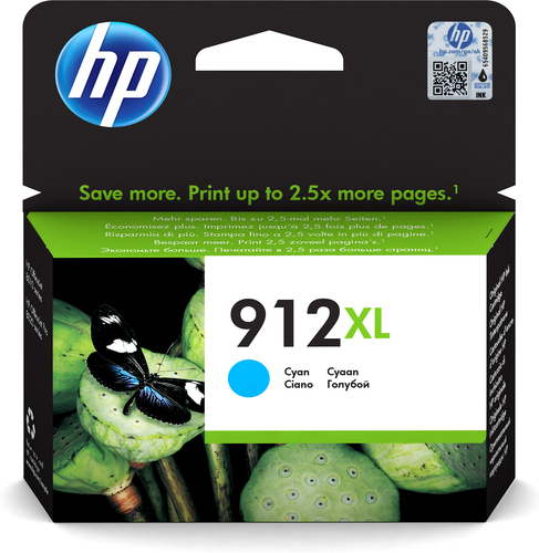Cartutx de tinta original HP 912XL cian