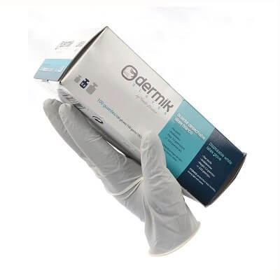 Caja 100 guantes de látex desechables T-M