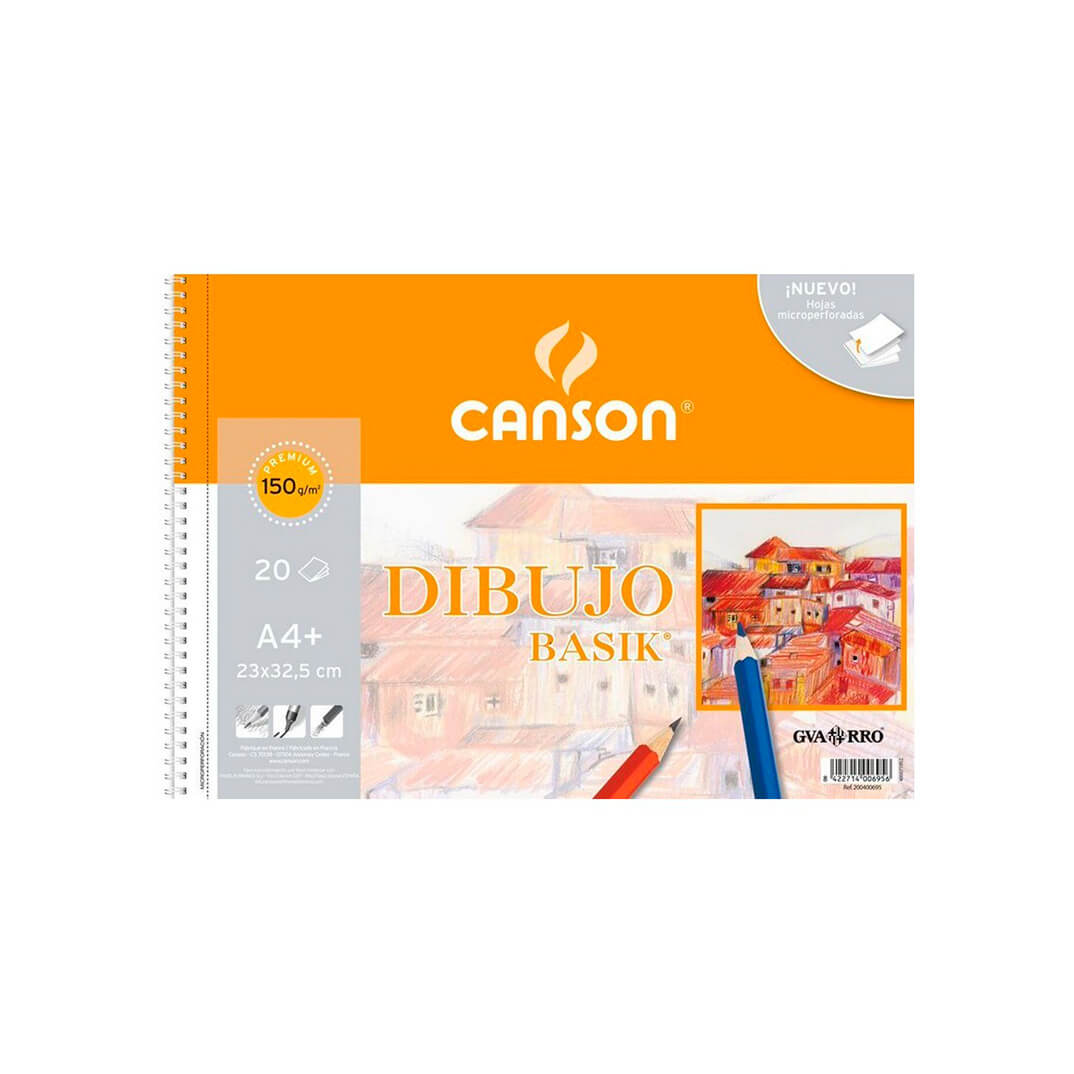 Àlbum dibuix A4 plus Basik llis 150g