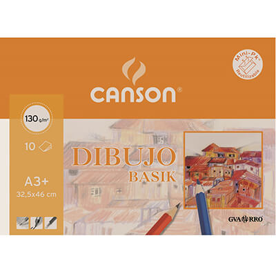 Mini pk dibujo A3 Basik liso 130g 10 hojas