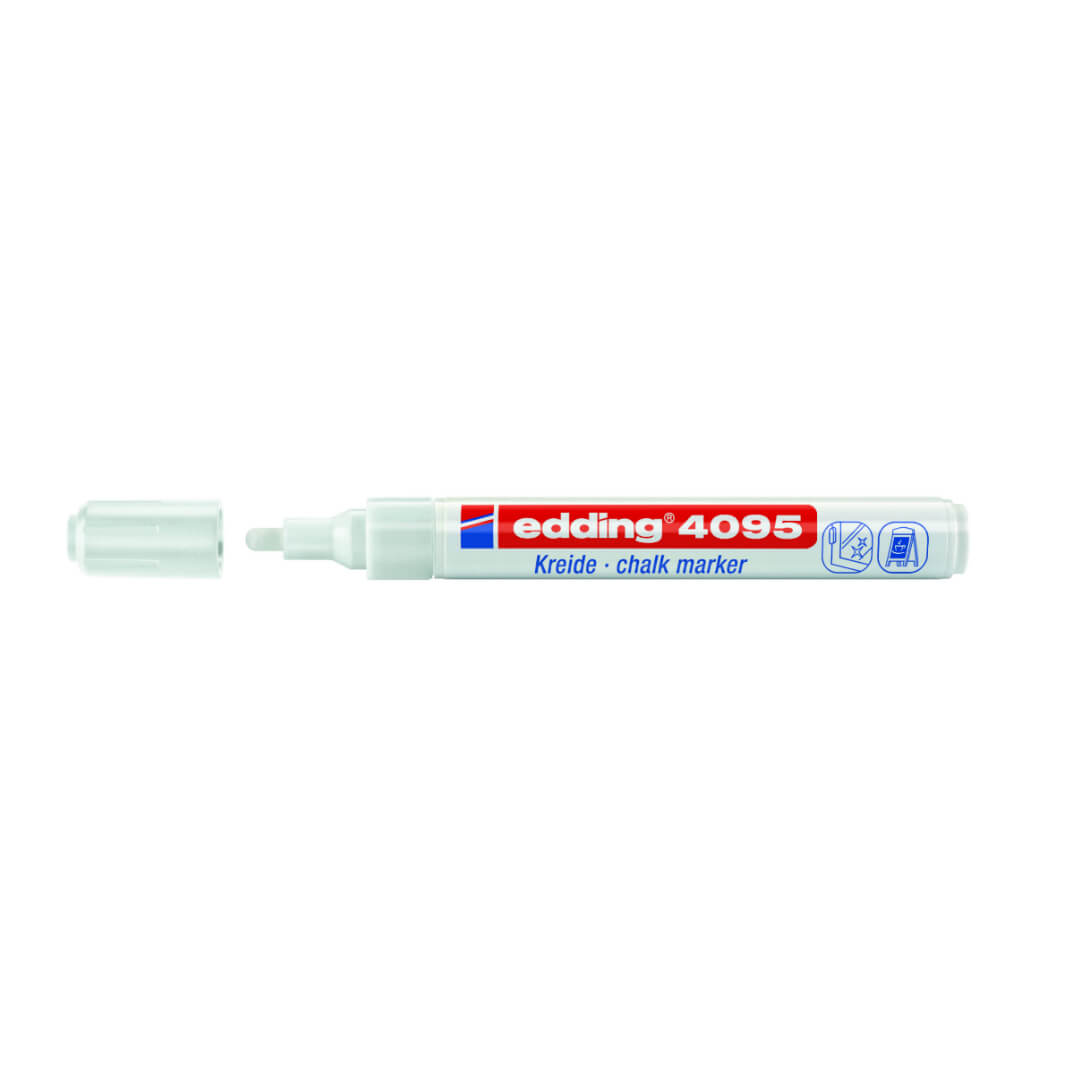 Marcador de tiza edding 4095 blanco