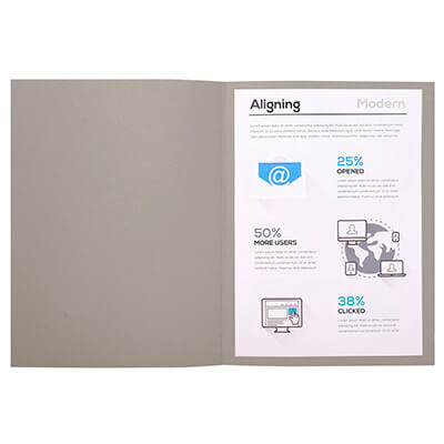 Subcarpeta Forever A4 gris 220g (100u)