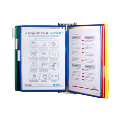 Classificador mural Tarifold  A4 + 10 fundes gris
