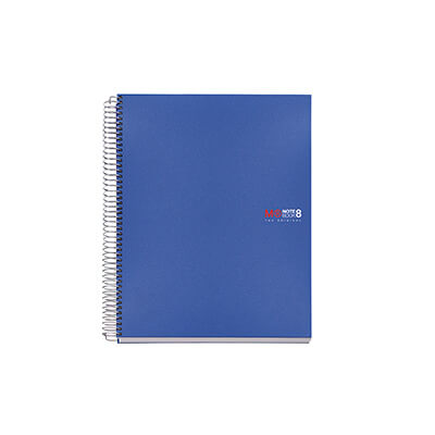 Cuaderno Notebook 8 A5 C5 azul 200 hojas