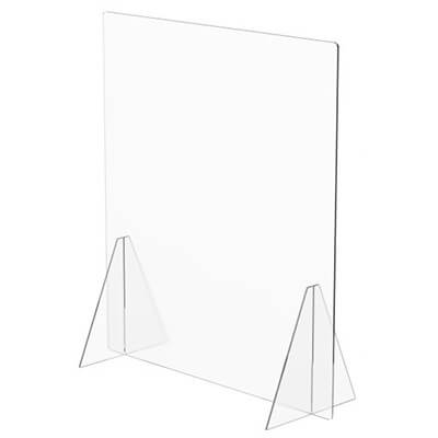 Mampara protección metacrilato 75x85 cm sin ventan