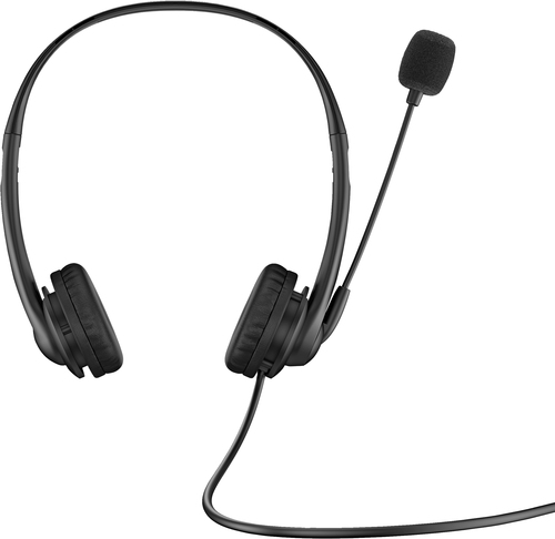 Auricular HP estèreo micròfon USB negre