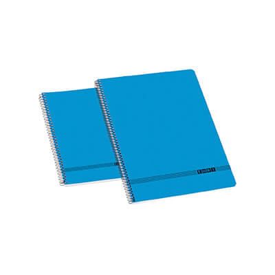 Cuaderno Enri A5 espiral C4 azul