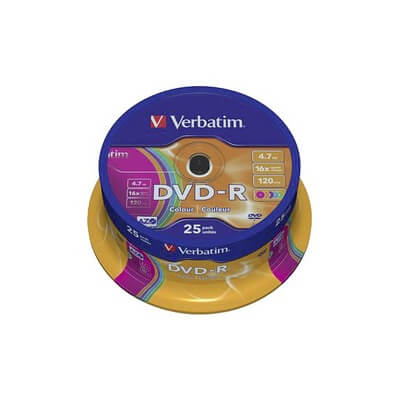 Bobina 25 DVD-r Verbatim printable 16x 4,7GB