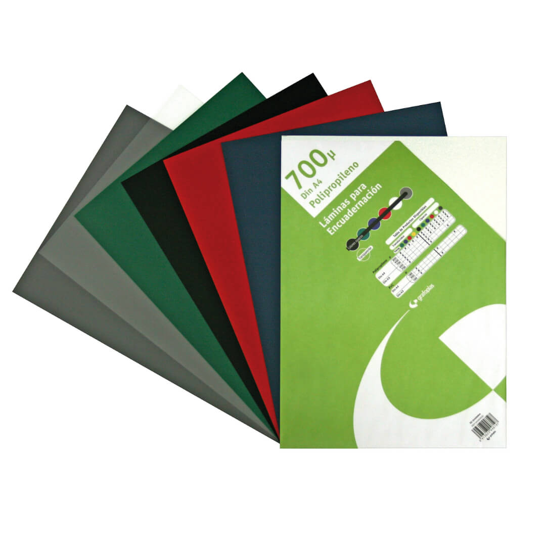 Tapa opaca PP A4 blava 300 micres (100u)