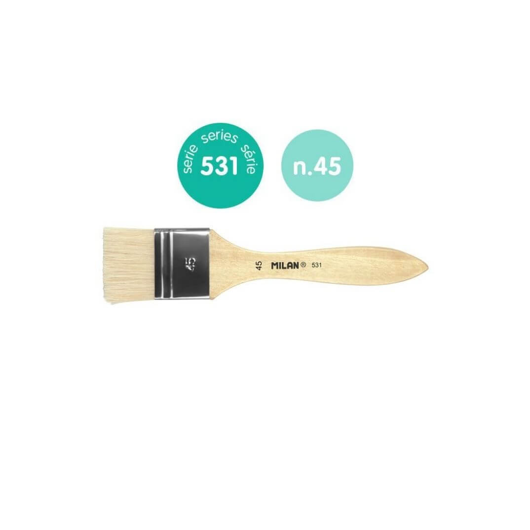 Pinzell paletina Milan pèl truja num. 531 45mm