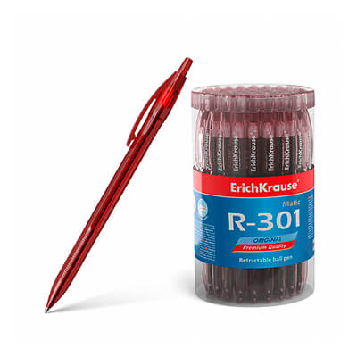 Bolígraf retràctil R-301 0.7 vermell