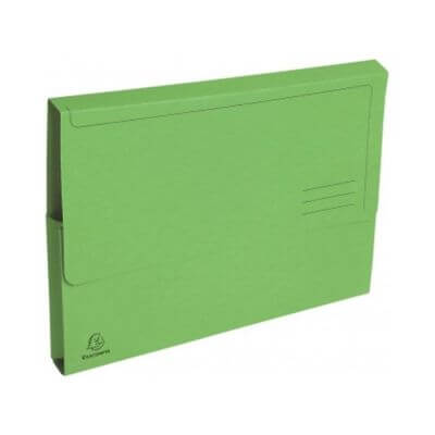 Pack 50 subcarpetes bossa Exacompta A4 verd