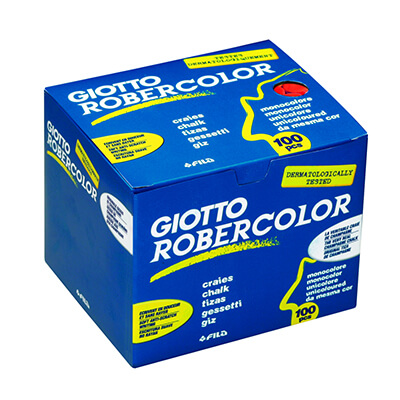 Caja de 100 tizas rojas Robercolor