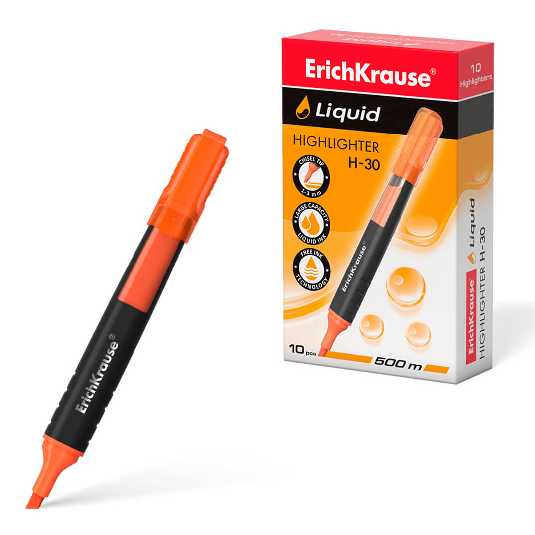 Retolador fluorescent ErichKrause H-30 taronja