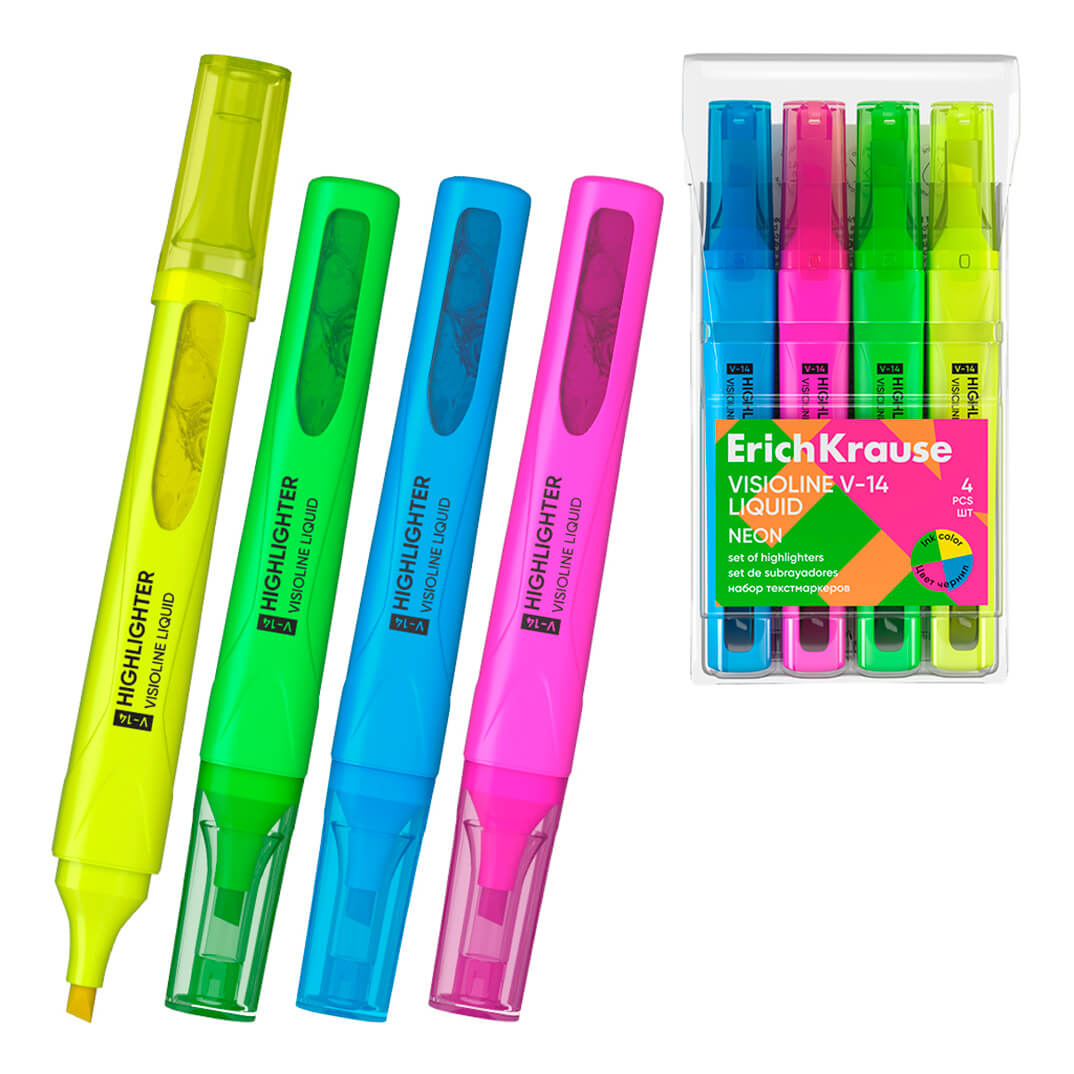 Estoig 4 retolados fluorescents H-30 4 colors